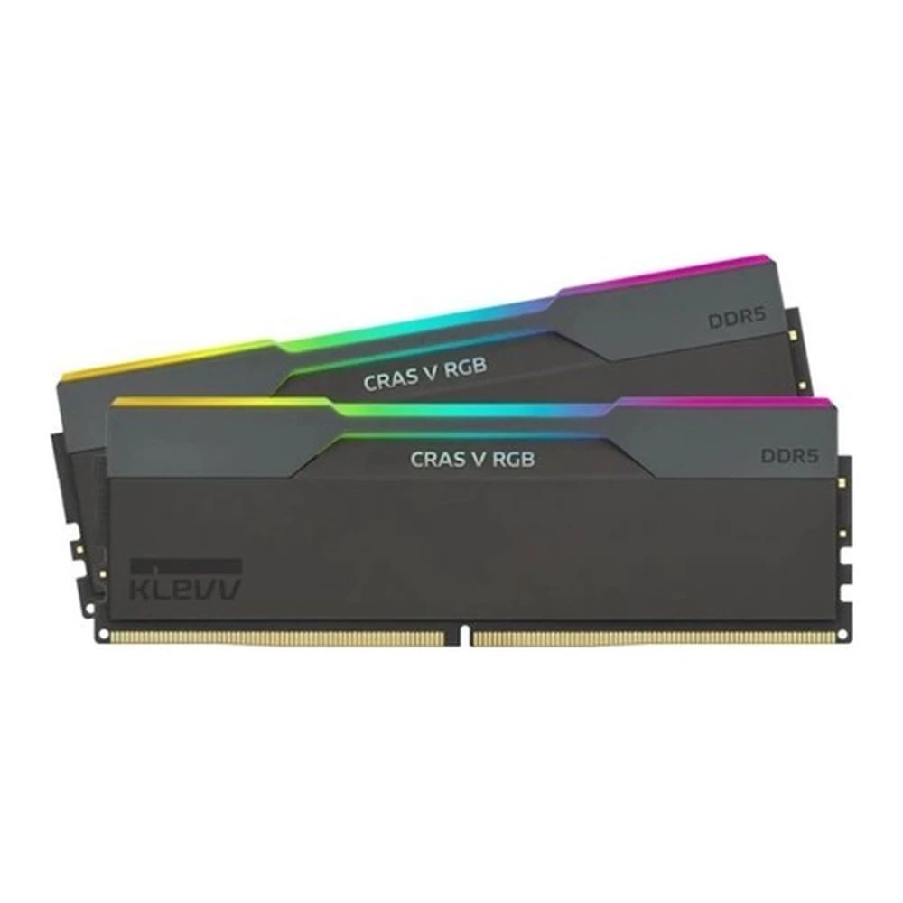 Klevv 32GB DDR5 6000MHz Kit(2x16GB) Cras V RGB for AMD Obsidian Black