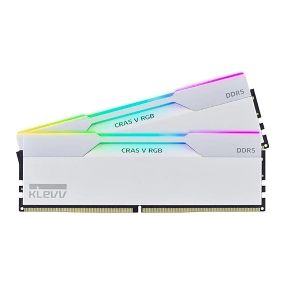 Klevv 64GB DDR5 6000MHz Kit(2x32GB) Cras V RGB Brilliant White