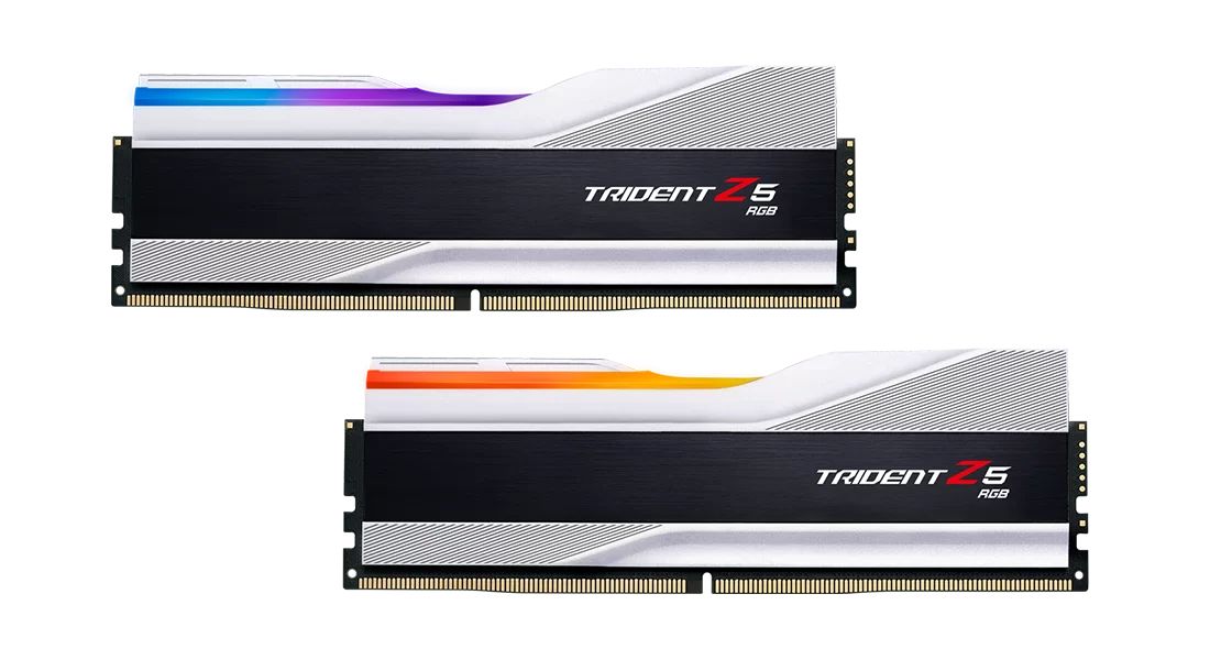 G.SKILL 32GB DDR5 6800MHz Kit(2x16GB) Trident Z5 RGB Silver