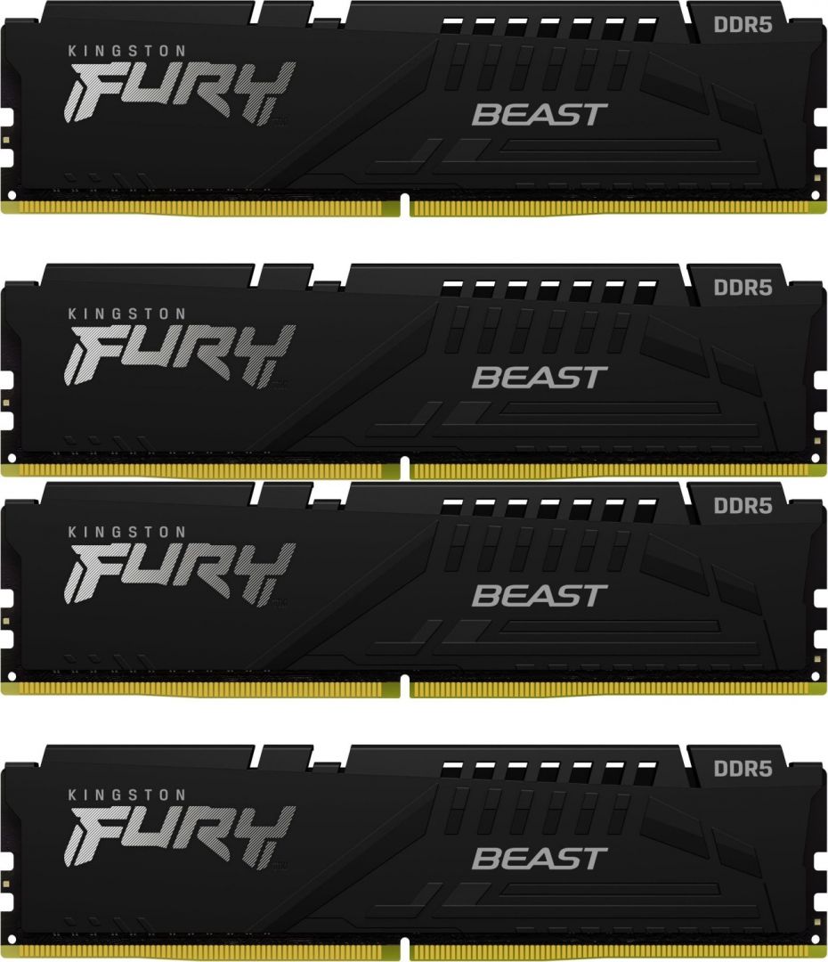 Kingston 128GB 5600Mhz Kit(4x32GB) Fury Beast Black