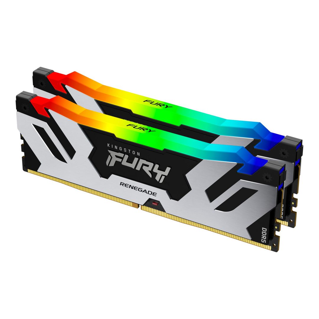 Kingston 32GB DDR5 6400MHz Kit(2x16GB) Fury Renegade RGB Black/Silver