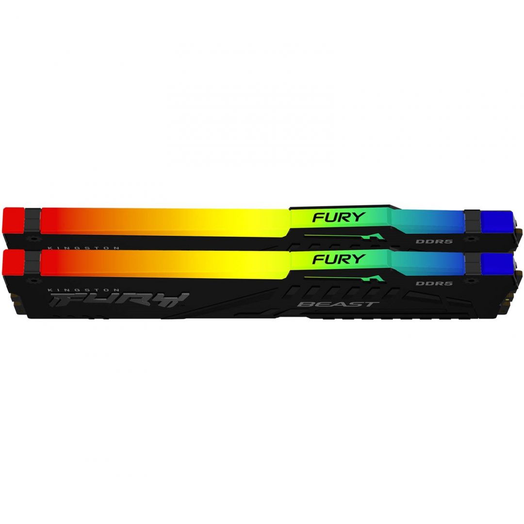 Kingston 64GB DDR5 6000MHz Kit(2x32GB) Fury Beast RGB Black