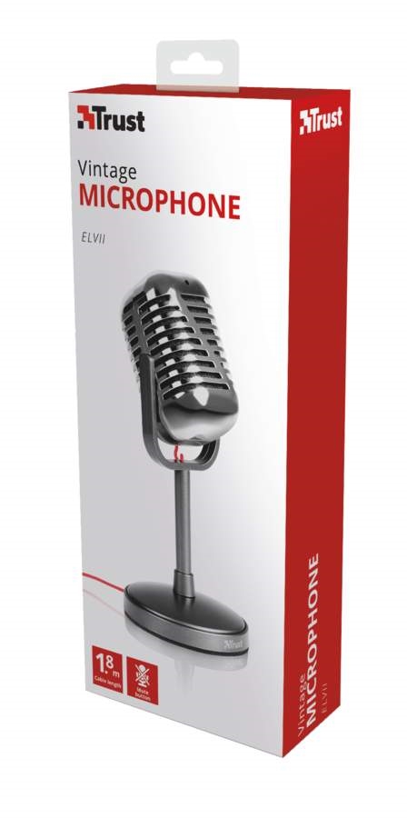 Trust Elvii Vintage Microphone for PC and laptop