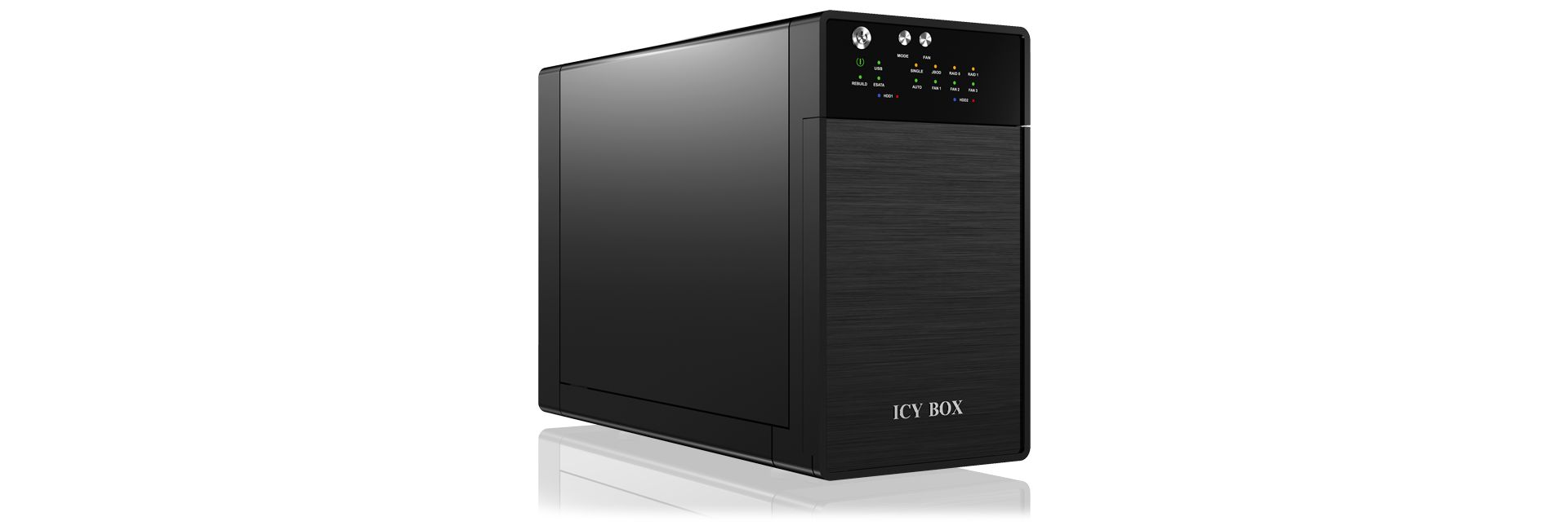 Raidsonic IcyBox IB-RD3620SU3 External dual RAID system for 3.5