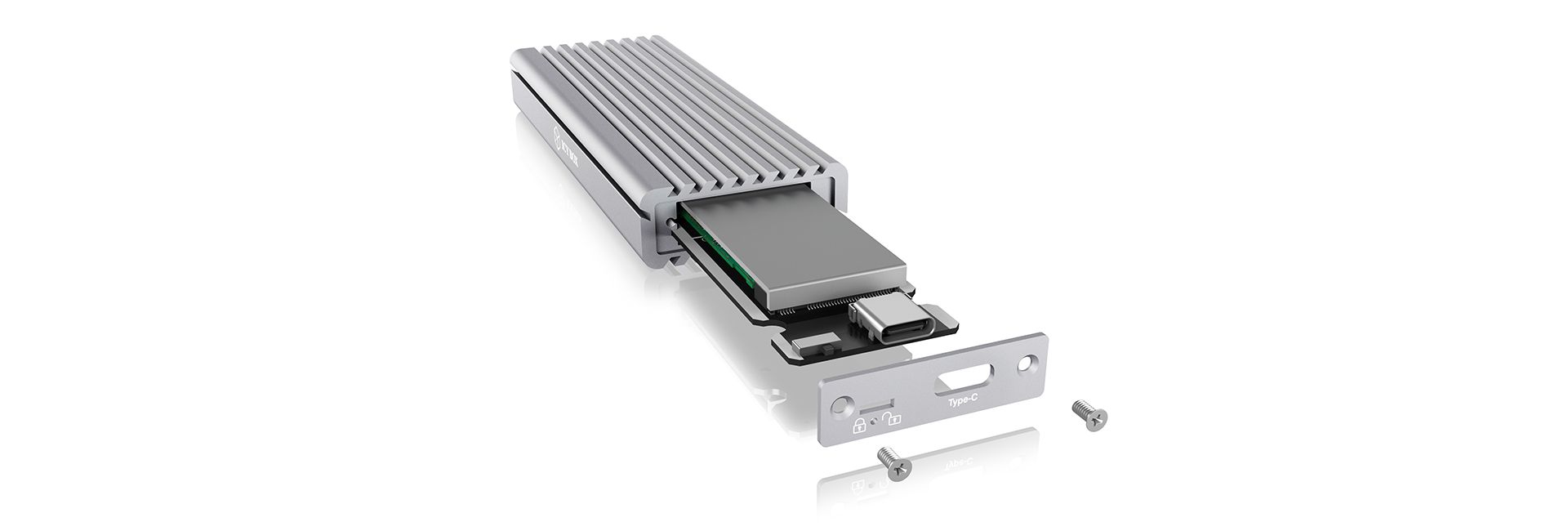 Raidsonic IcyBox IB-1817MA-C31 External Type-C enclosure for M.2 NVMe SSD Silver