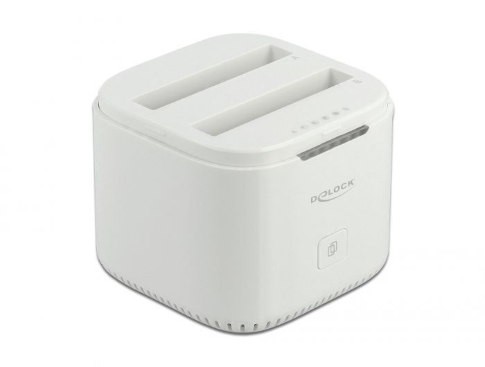 DeLock USB Type-C 3.2 Docking Station for 2 x 2.5″ SATA HDD / SSD with Clone Function