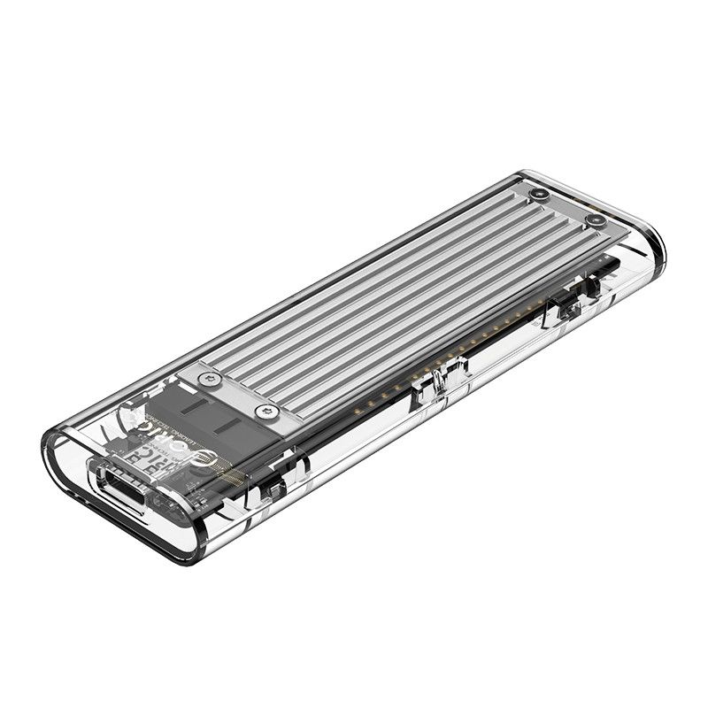 Orico TCM2-C3-SV-BP USB3.1 Type-C M.2 NVMe Enclosure Transparent