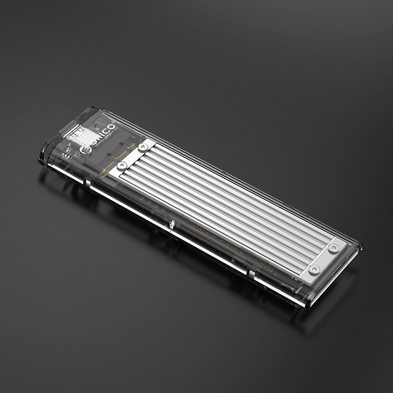 Orico TCM2-C3-SV-BP USB3.1 Type-C M.2 NVMe Enclosure Transparent