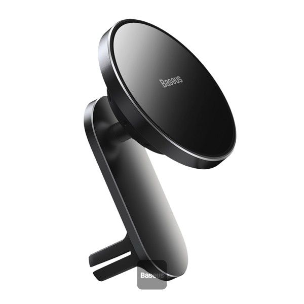 Baseus MagSafe autós telefontartó vezeték nélküli Qi töltő 15W Big Energy Black