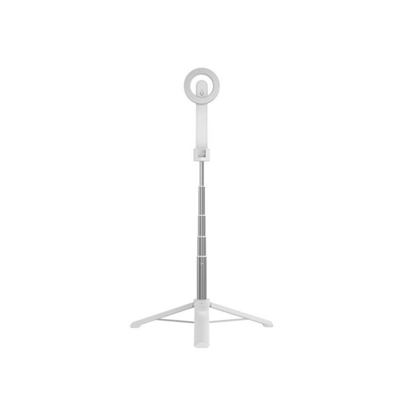 FIXED MagSnap teleszkópos szelfi bot, három lábú állvány, kivehető kioldógomb, MagSafe rögzítés, fehér