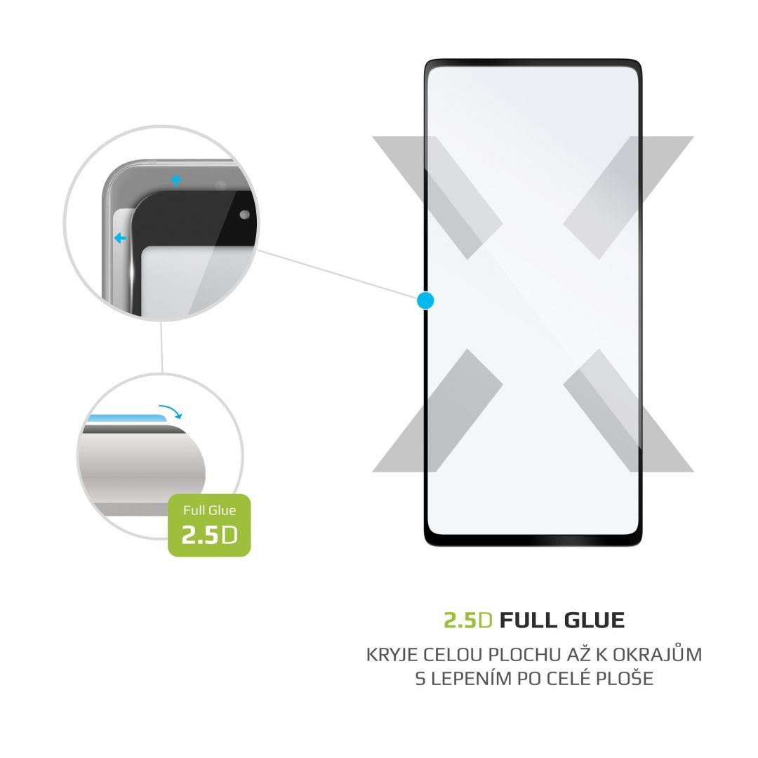 FIXED teljes képernyőt védő 2,5D üvegfólia Samsung Galaxy S20 FE/FE 5G telefonokhoz, fekete
