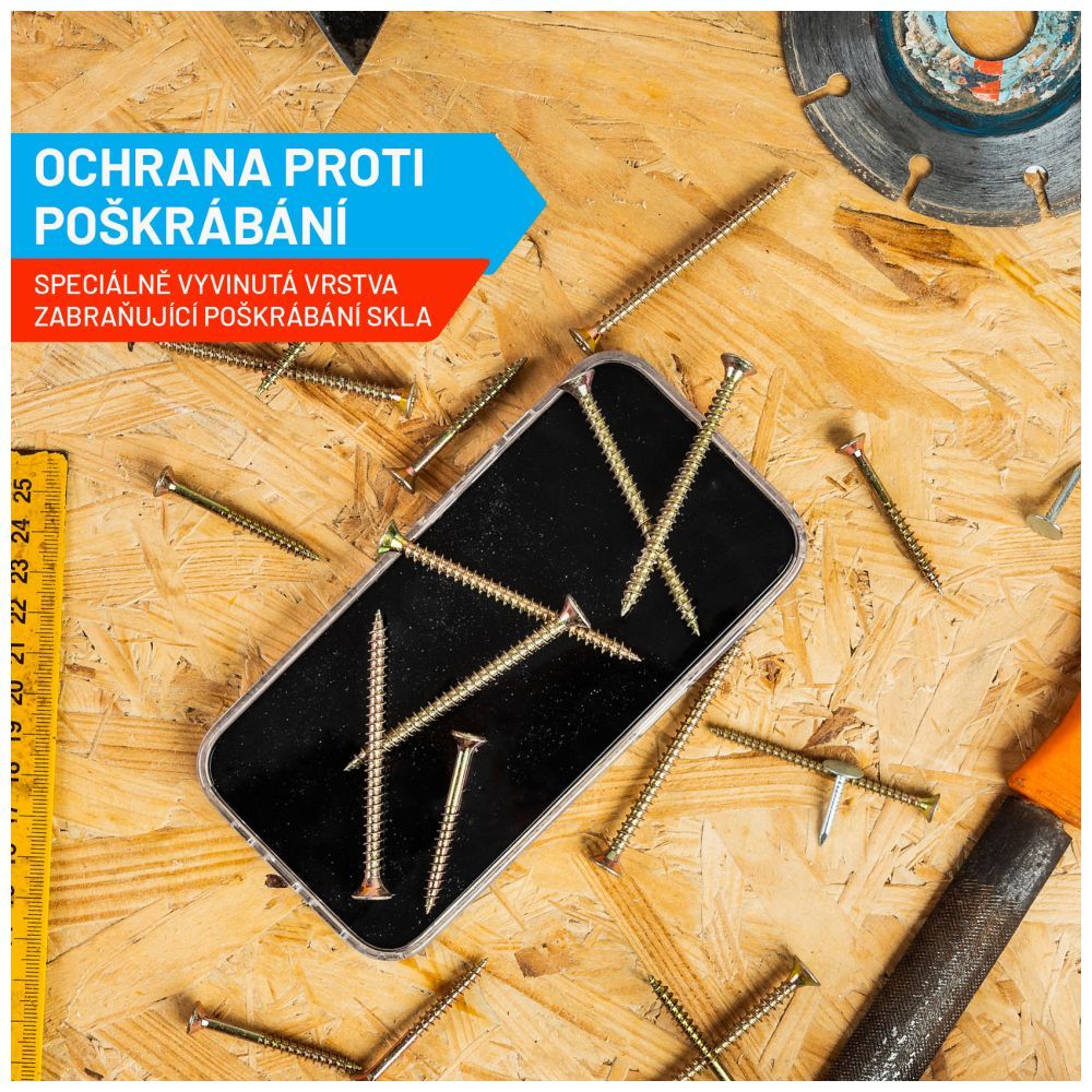 FIXED teljes képernyőt védő 2,5D edzett üveg aplikátorral Samsung Galaxy A54 5G készülékhez, fekete