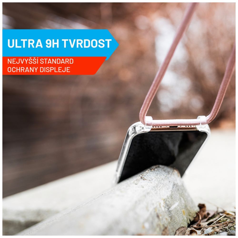 FIXED teljes képernyőt védő 2,5D edzett üveg aplikátorral Samsung Galaxy A54 5G készülékhez, fekete