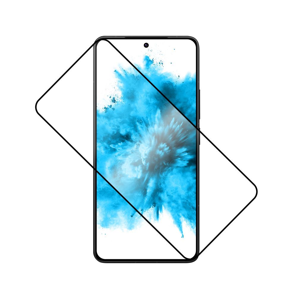 FIXED Teljes képernyős 2,5D-s edzett üvegfólia POCO F7 Ultra, black telefonhoz