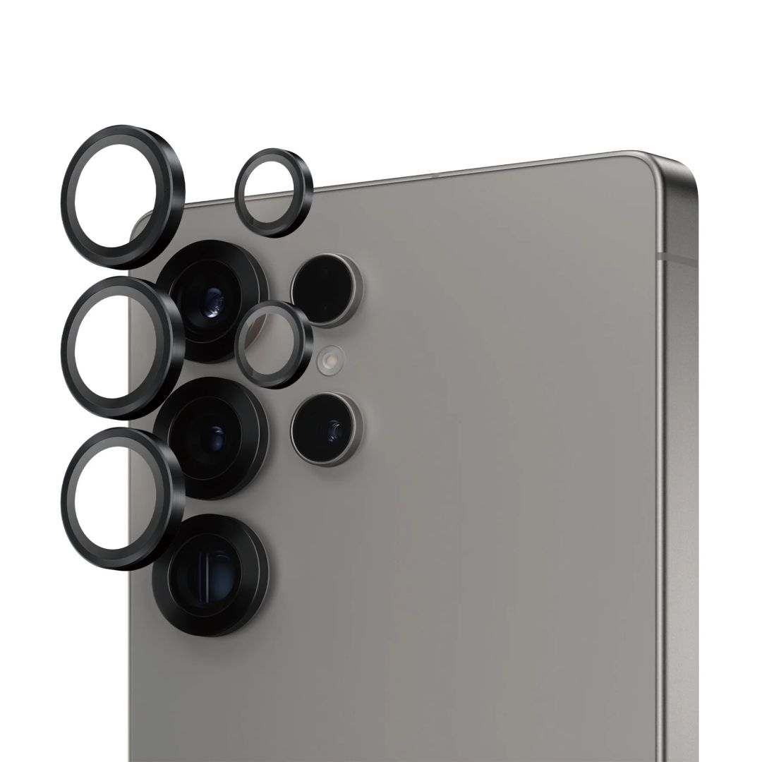 PanzerGlass Hoops Black Lens Protector for Samsung S25 Ultra