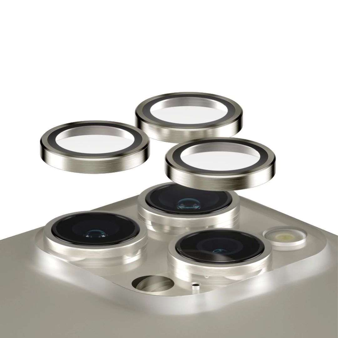 PanzerGlass Hoops Natural Metal Lens Protector iPhone 15 Pro/Max