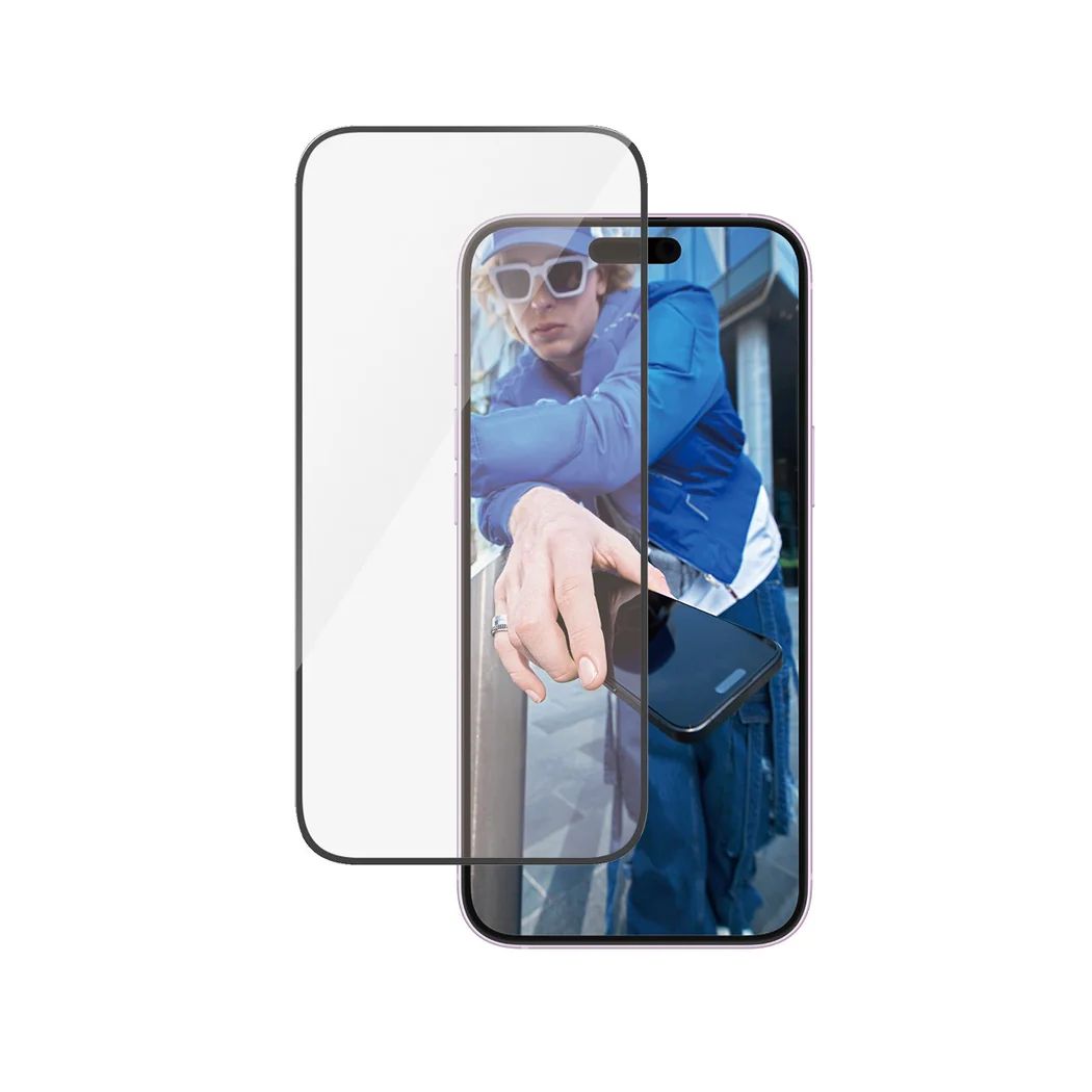 PanzerGlass Screen Protector for iPhone 16 Plus 15 Plus UWF