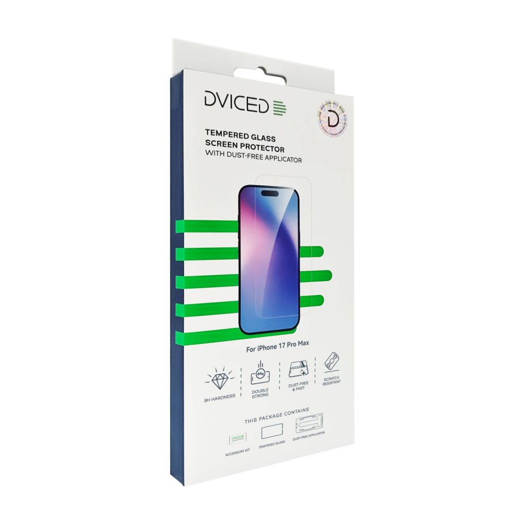 Dviced Dviced Tempered glass screen protector for iPhone 17 Pro Max with dust-free applicator