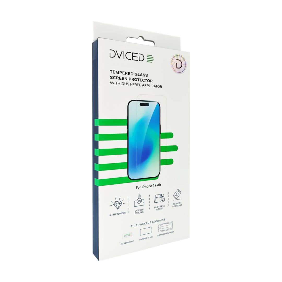 Dviced Tempered glass screen protector for iPhone Air with dust-free applicator