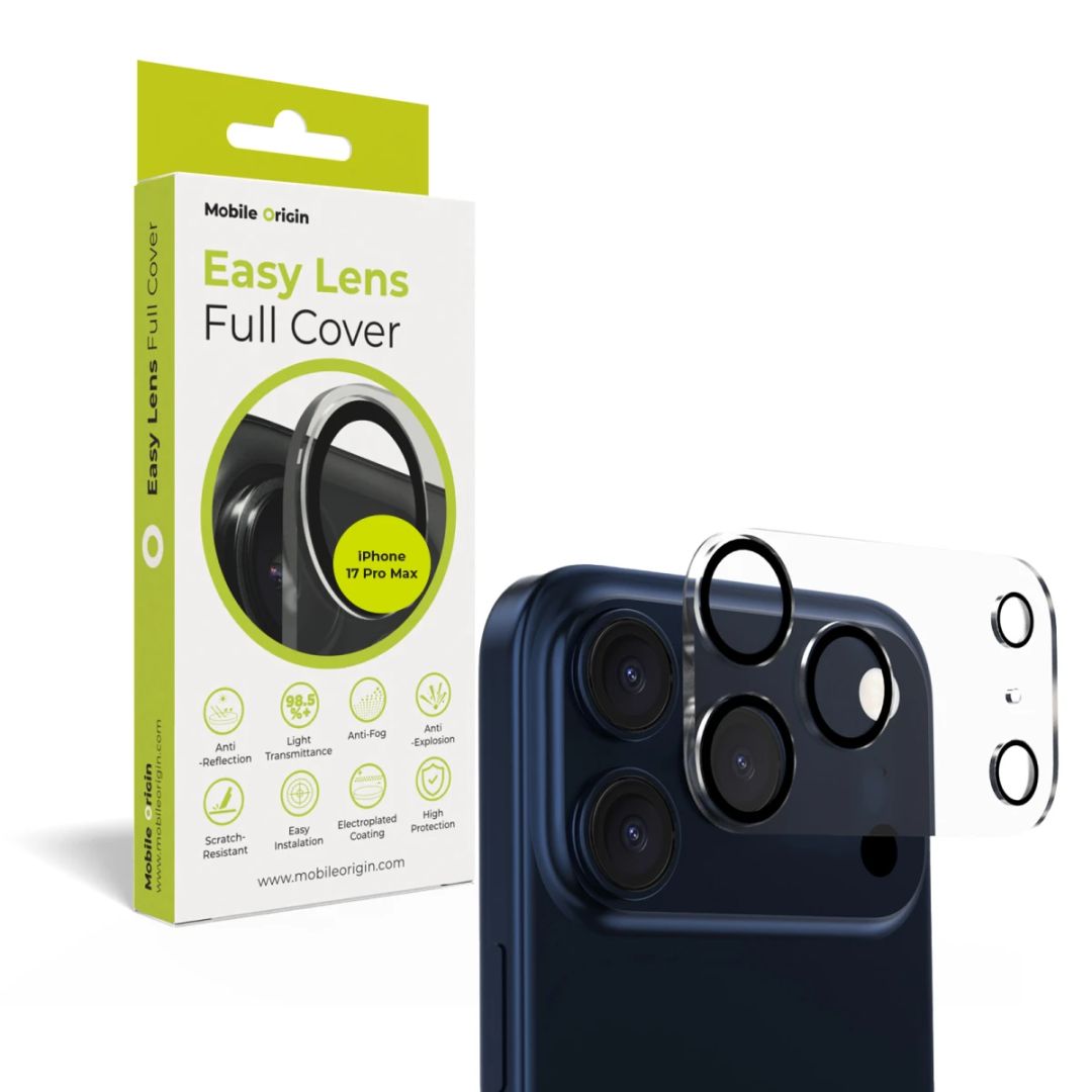 Mobile Origin Easy Lens full cover for iPhone 17 Pro Max Clear