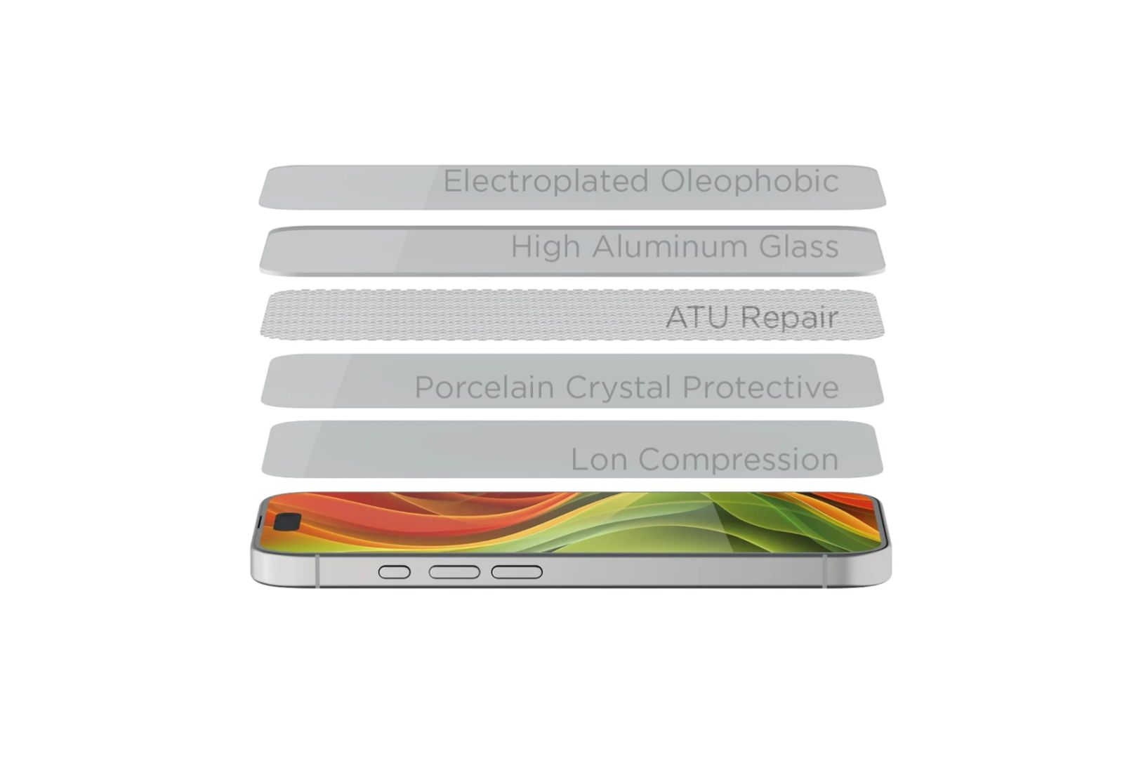 Mobile Origin Screen Guard with easy applicator full coverage for iPhone Air 2Pack Clear