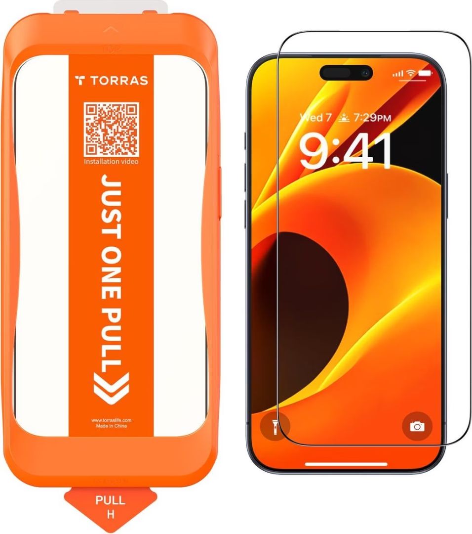 Torras GlassGo Install Master Screen Protector for iPhone 17 Air Clear