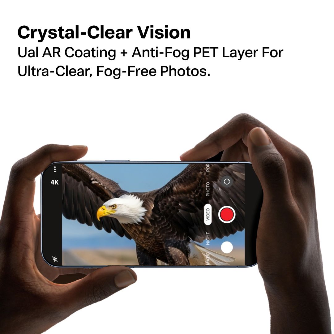 Torras Lensguard Screen Protector for iPhone 17 Pro Max Black