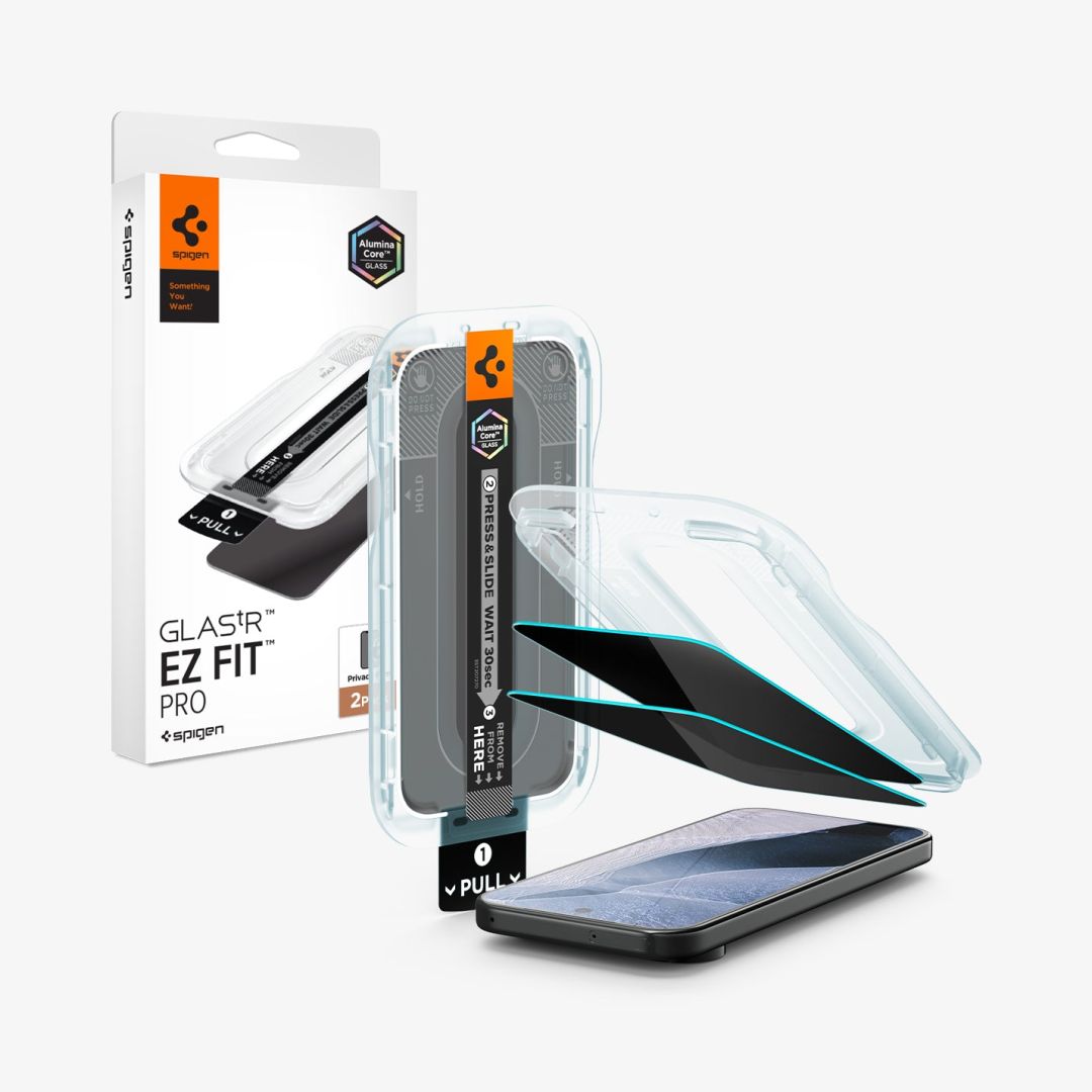 Spigen Glass tR EZ Fit Pro (Privacy) for Google Pixel 11 Pro/10 Pro/9 Pro/9 2 Pack