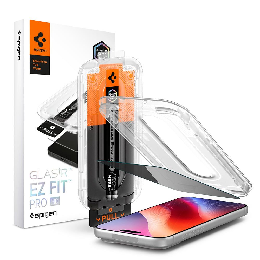 Spigen Glass tR EZ Fit Pro HD (Privacy) for iPhone 18 Pro 1 Pack