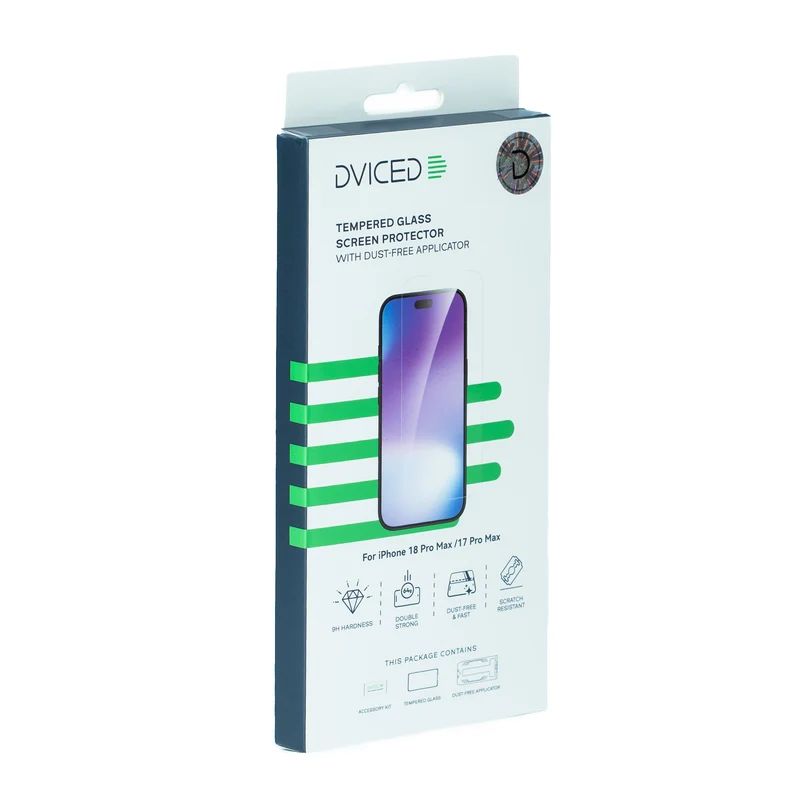 Dviced Tempered glass screen protector with dust-free applicator for iPhone 18 Pro Max/ 17 Pro Max