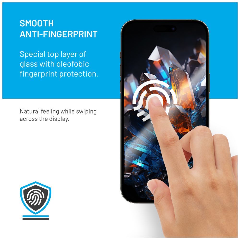 FIXED Armor teljes képernyő borítás 2,5D edzett üvegfólia, applikátorral a Samsung Galaxy S24 Ultra készülékhez, fekete, FIXGA-1258-BK