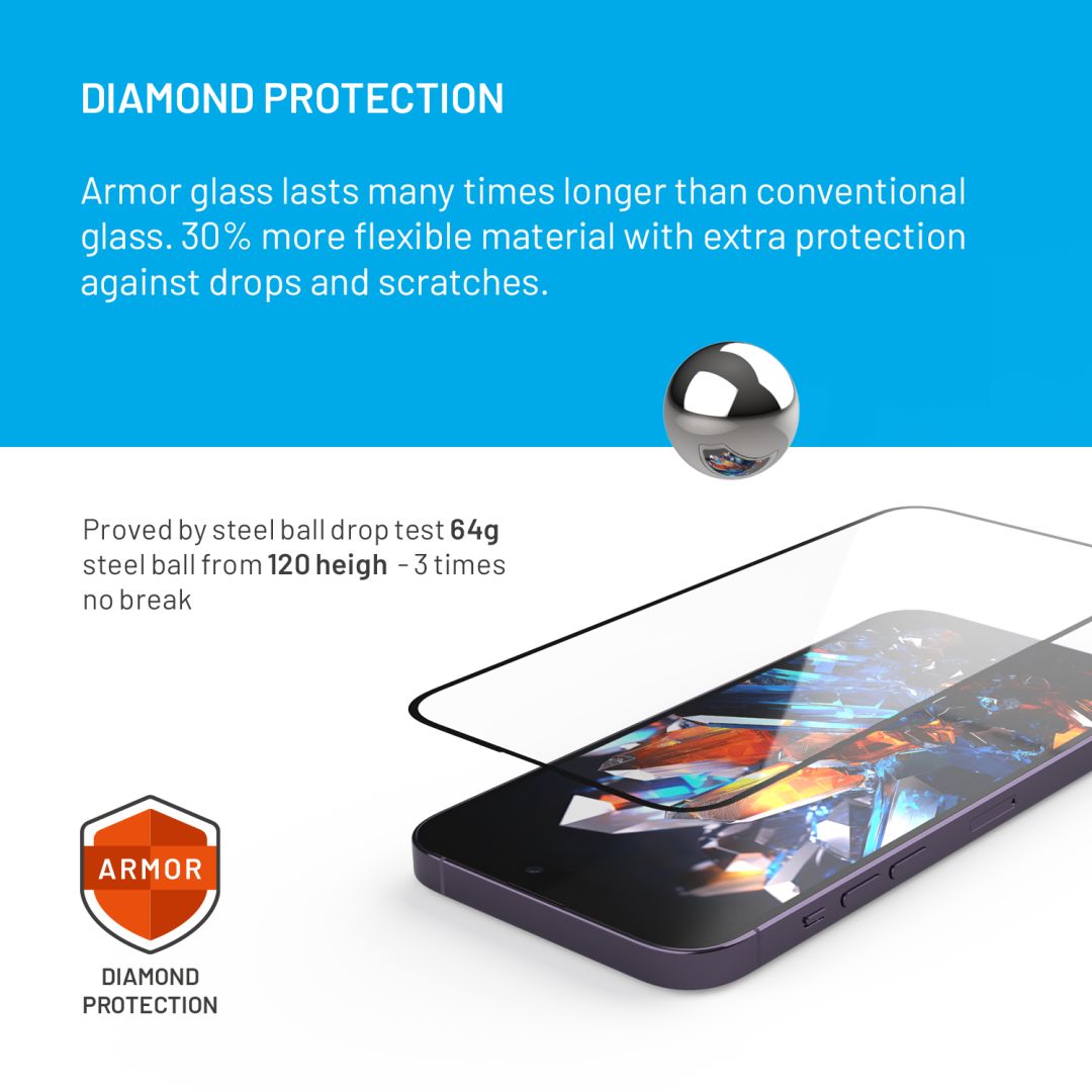 FIXED Armor teljes képernyő borítás 2,5D edzett üvegfólia, applikátorral a Samsung Galaxy S24 készülékhez, fekete, FIXGA-1256-BK