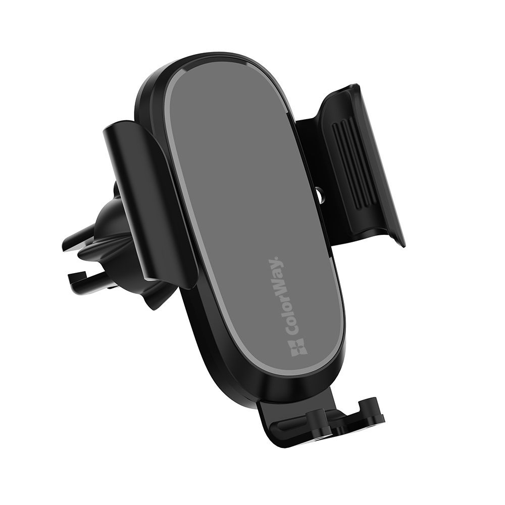 ColorWay Autós tartó veztéknélküli töltő szellőzőrácsra 15W Black
