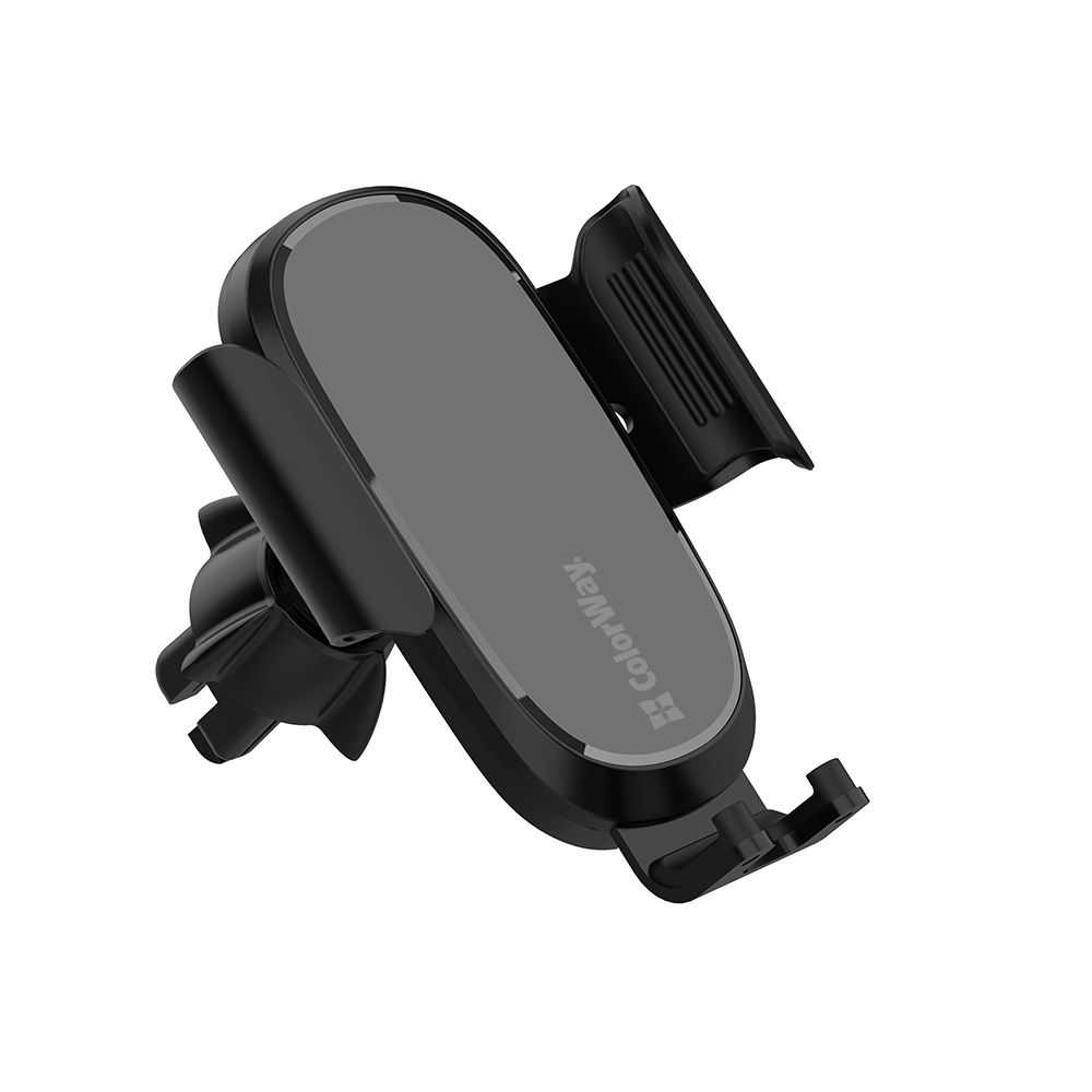 ColorWay Autós tartó veztéknélküli töltő szellőzőrácsra 15W Black