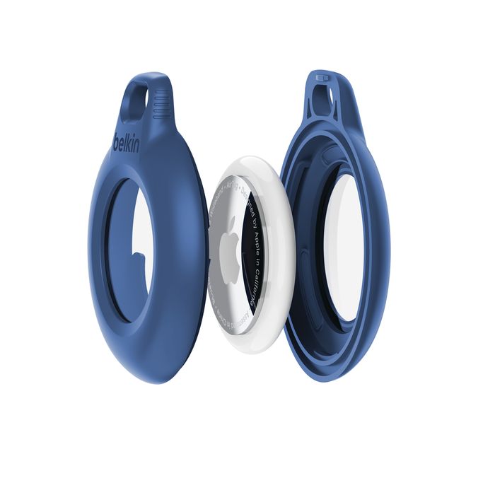 Belkin Waterproof Secure Holder with Key Ring for AirTag 1 Pack Blue