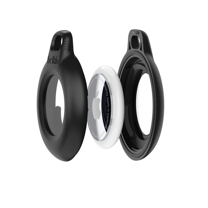 Belkin Waterproof Secure Holder with Key Ring for AirTag 1 Pack Black