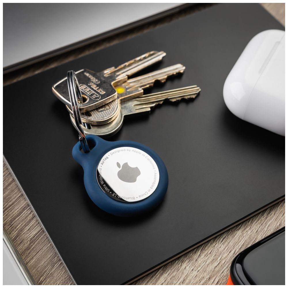 FIXED Silky szilikon tok Apple AirTag-hez, piros