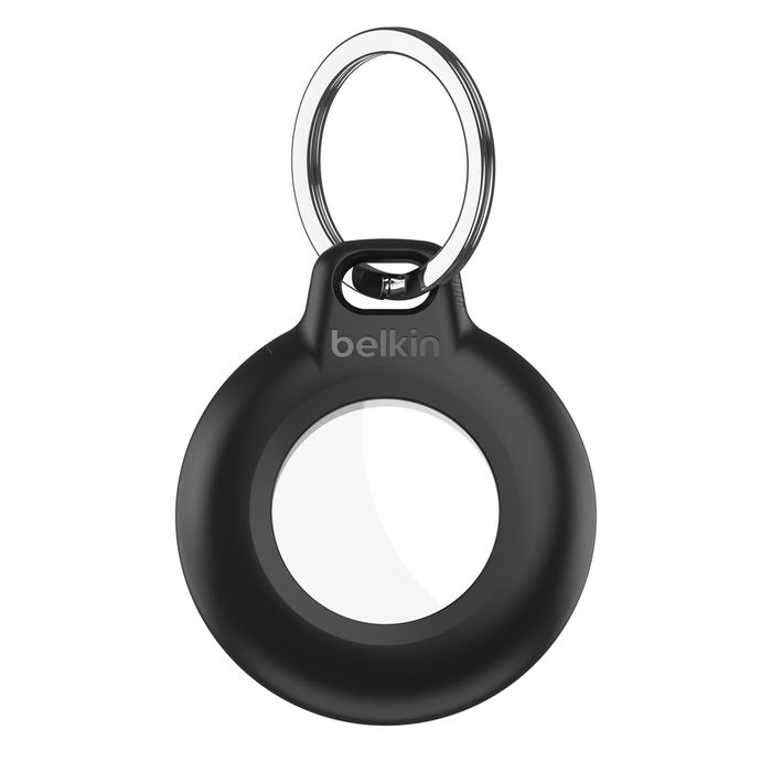 Belkin Waterproof Secure Holder with Key Ring for AirTag 4 Pack Black