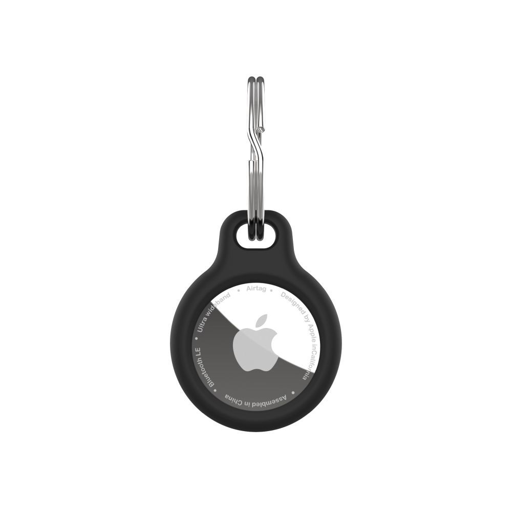 FIXED Silky szilikon tok Apple AirTag-hez, fekete