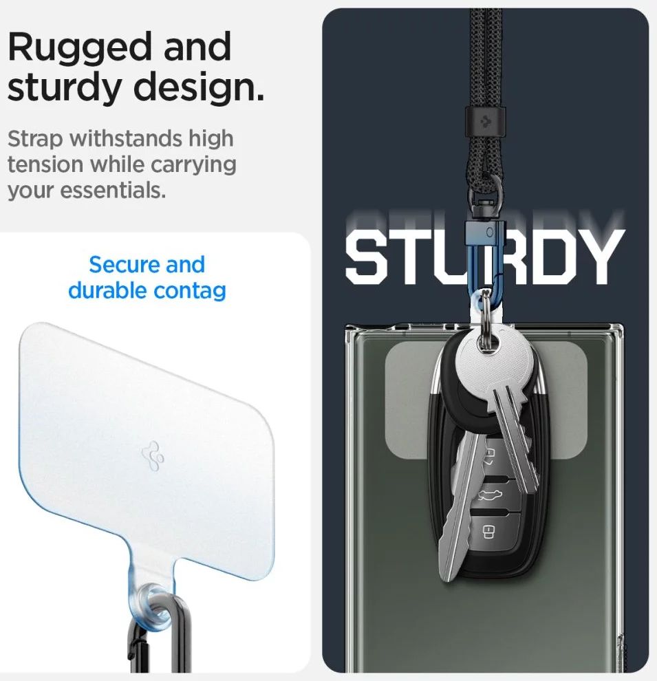 Spigen Crossbody Strap + Wrist Strap + ConTag