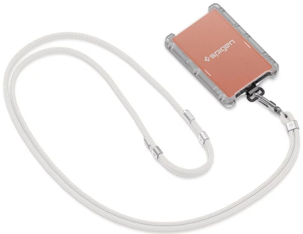 Spigen Universal Set 2 (Cross Body Strap 1P + Wrist Strap 1P + ConTag2 1P) Pearl White