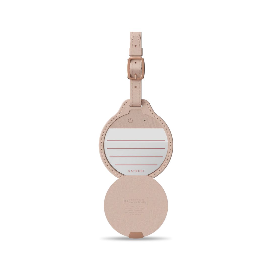Satechi Vegan-Leather FindAll Luggage Tag Desert Rose