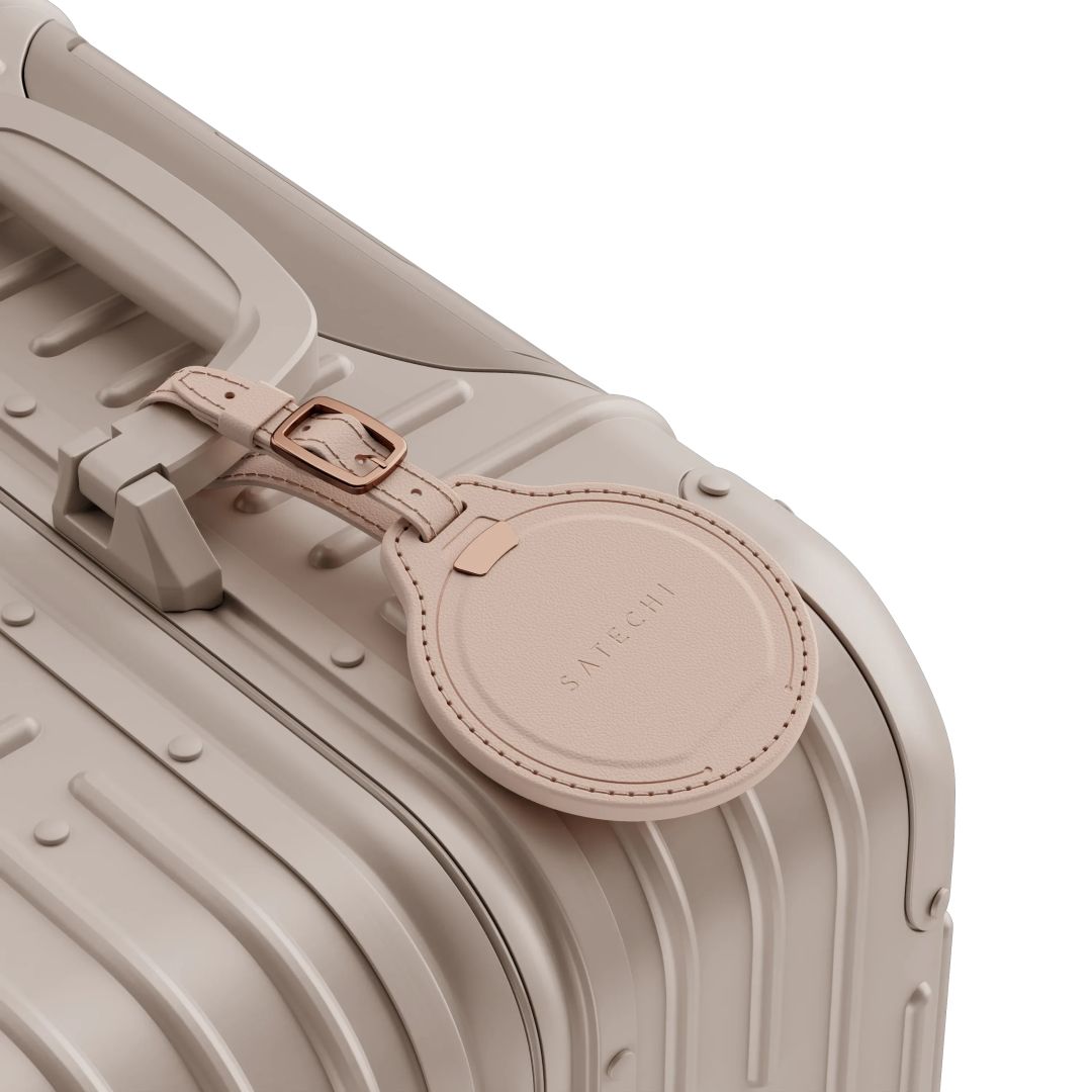 Satechi Vegan-Leather FindAll Luggage Tag Desert Rose