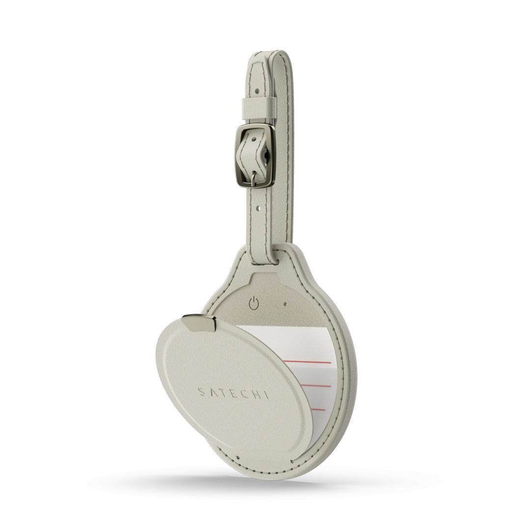 Satechi Vegan-Leather FindAll Luggage Tag Sand