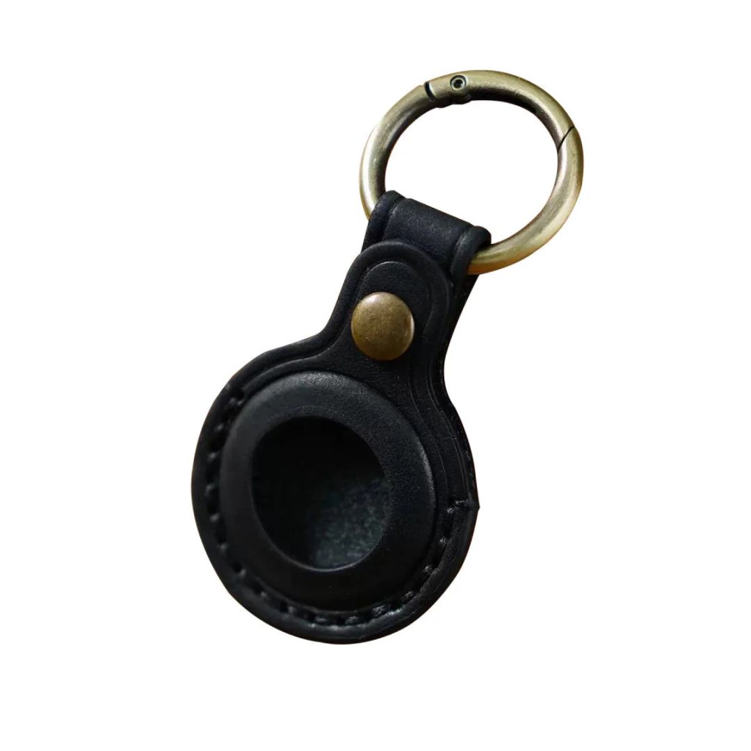 Mobile Origin AirTag Leather Keychain A6 Black