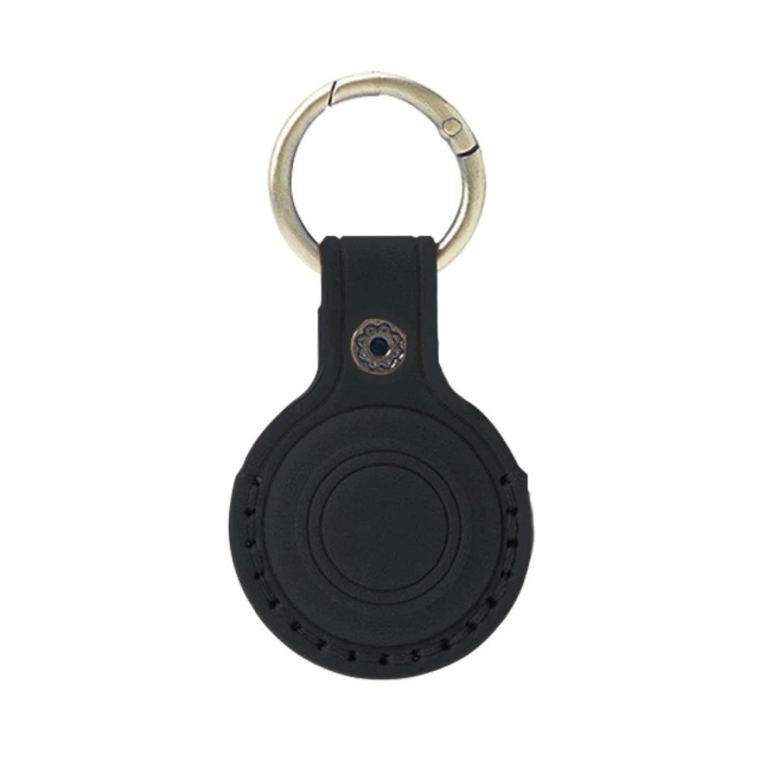 Mobile Origin AirTag Leather Keychain A6 Black
