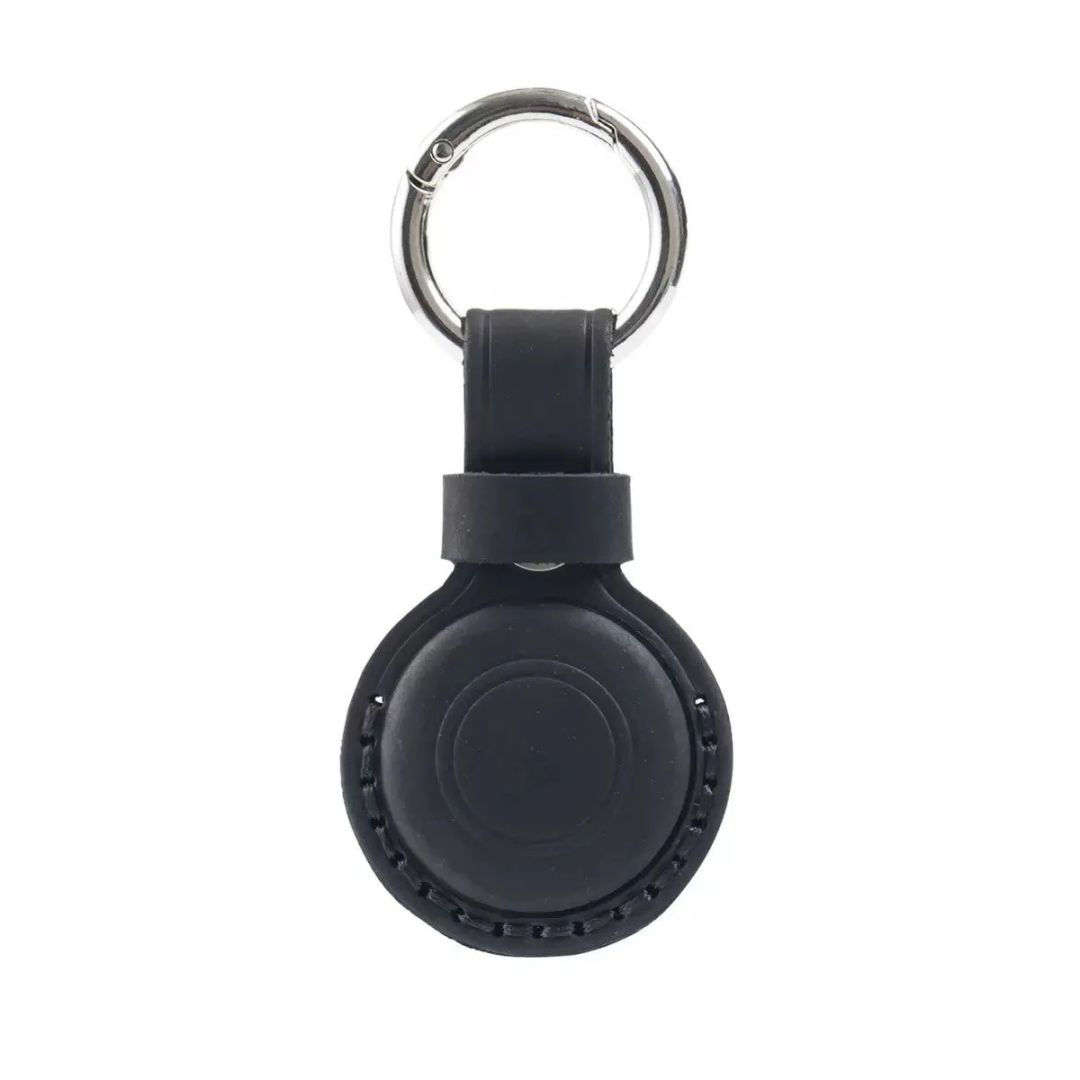 Mobile Origin AirTag Outdoor Leather Keychain A7 Black