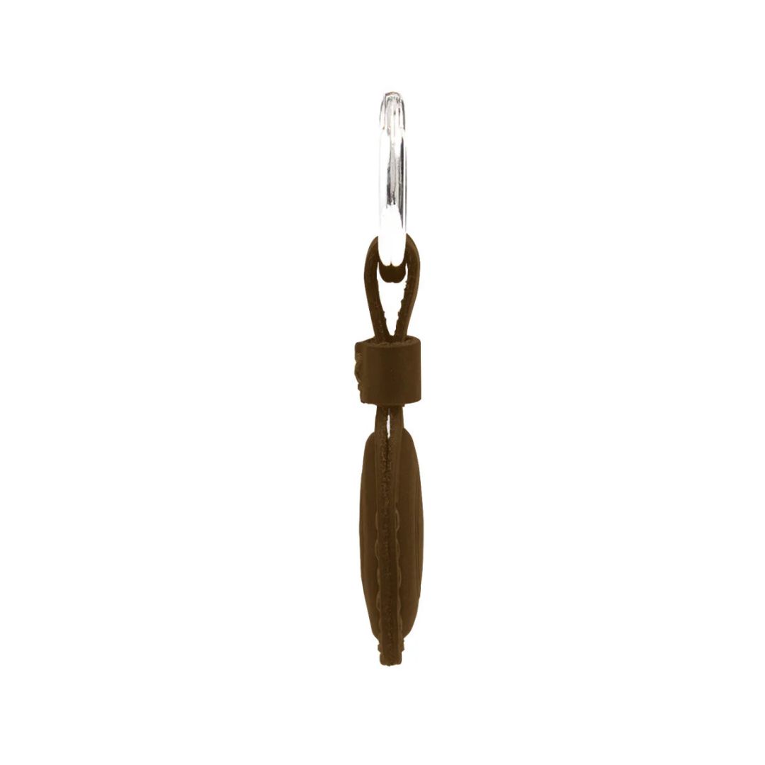 Mobile Origin AirTag Outdoor Leather Keychain A7 Midnight Brown