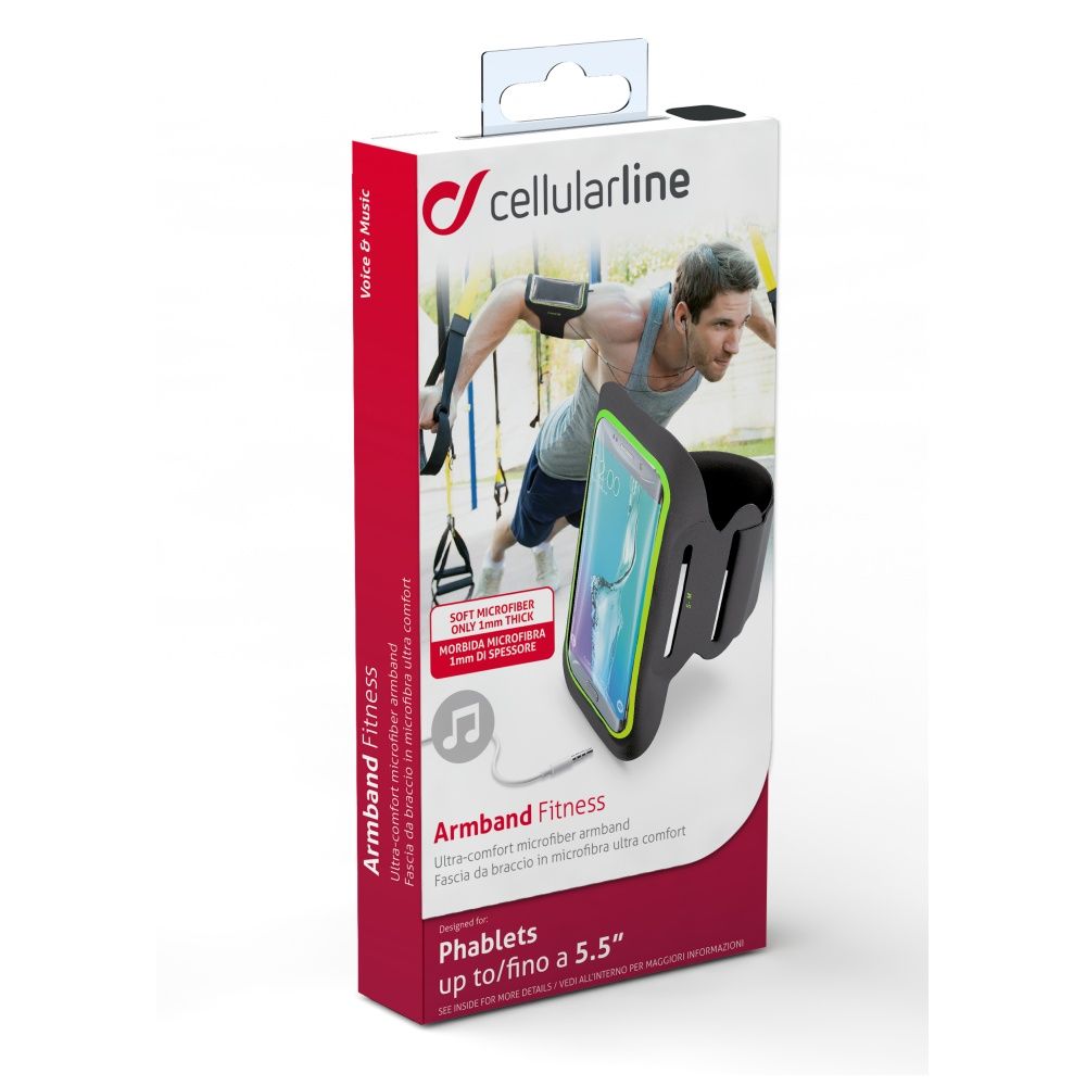 Cellularline Sport ARMBAND FITNESS sports case, for smartphones up to 5.5