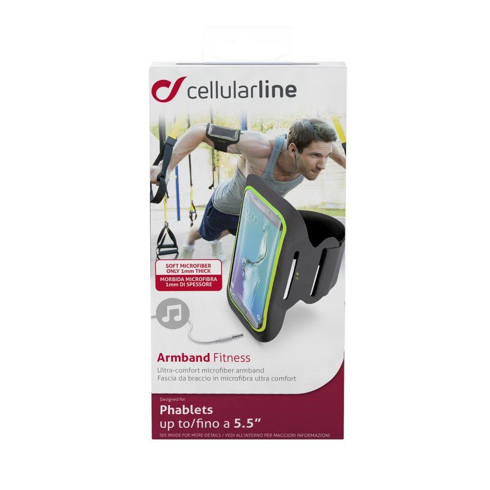 Cellularline Sport ARMBAND FITNESS sports case, for smartphones up to 5.5